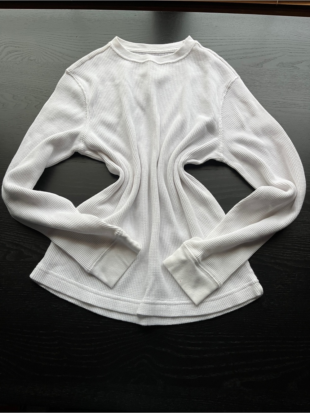 Urban Pipeline Thermal Long Sleeve Shirt White Size L (14/16) Waffle Knit 